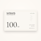 Card cadou Wawa Fresh Cosmetics în valoare de 100 lei